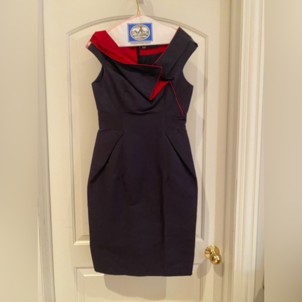 6267 two toned dress